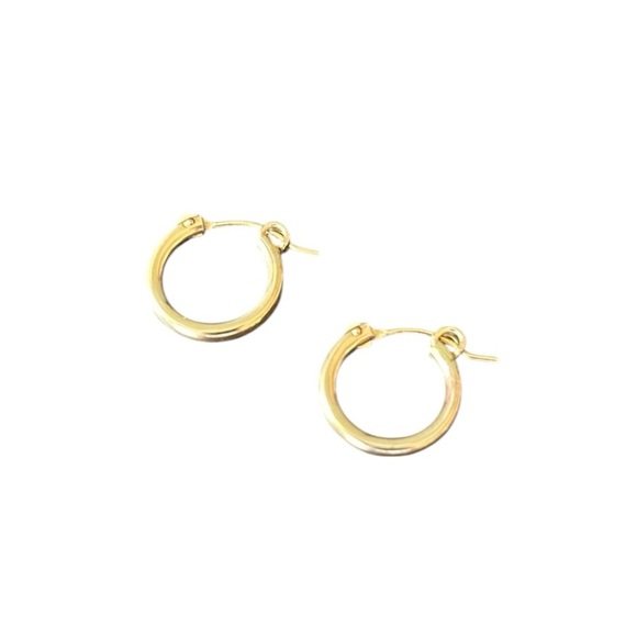 Gold Hoops 14kt Gold Filled NWT - Picture 1 of 7